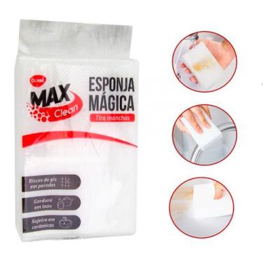 Imagem de Kit 10 Esponja Magica Premium Bucha Tira Manchas Limpeza - Clink