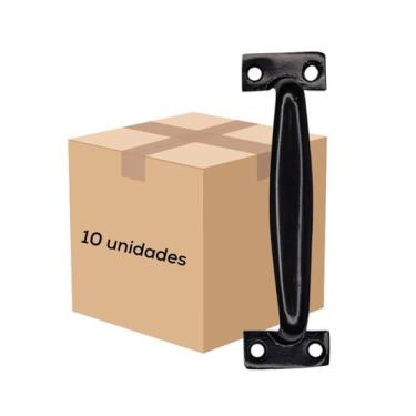 Imagem de Puxador Alca 13 Cm Grande Preto 10 Peças - FERRAGENS PORTUGAL