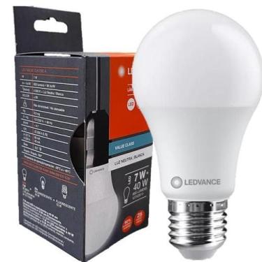 Imagem de Lampada Led Bulbo 7w Luz Neutra 4000K Bivolt E27 - Ledvance OSRAM