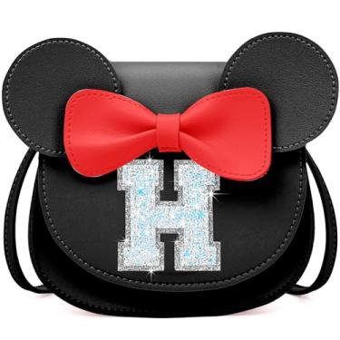 Imagem de Presentes de aniversário para meninas pequenas, presentes para meninas pequenas, bolsa de mão com mouse e carteira infantil para meninas, Preto