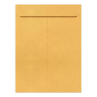 Imagem de Envelopes de catálogo Kraft marrom de 25,4 cm x 33 cm - Ótimo para enviar folhetos, panfletos, folhetos, catálogos e documentos - Aba de goma forte - Grossa e resistente 12,7 kg (105 gsm) - 50