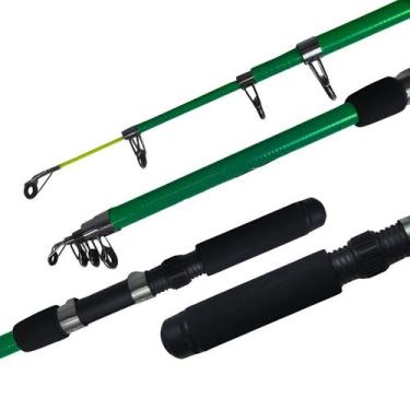 Imagem de Vara Telescópica Molinete JP Pampoo - 1,65m - Verde - Jaú Pesca
