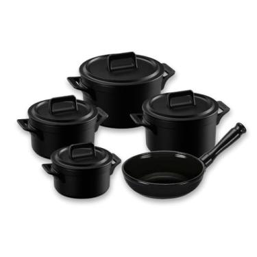Imagem de Ceraflame Conjunto Clear+ 5 Peças (Indução) - Preto