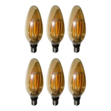Imagem de Lampadas de Led Kit 6 Multi Filamento Bivolt 30W Iluminação Retro Vint