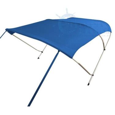 Imagem de Capota Toldo Nautico 3 Arcos Para Lanchas, Barcos de Alumínio e Botes 