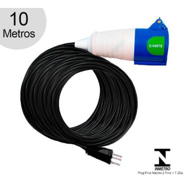 Imagem de Adaptador 16A/20A Carregador Carro Elétrico 10 mts Nissan - Evoits