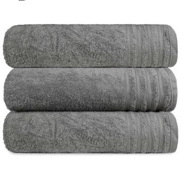 Imagem de Kit 3 Toalha Gigante Banhão Fio Penteado 100% Algodão Twist - Central 