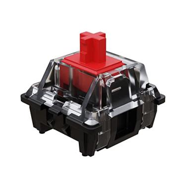 Imagem de Interruptor de chave Gateron RGB óptico tipo MX – Cano transparente, Vermelho, 65 Pcs