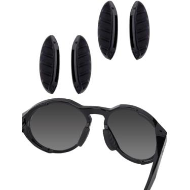 Imagem de Bwake 2 pares de almofadas de nariz de substituição de tamanho padrão para Oakley Clifden OO9440 | Forager OO9421 | Plazma OO9019 | Plazma Asian Fit OO9019A - Preto