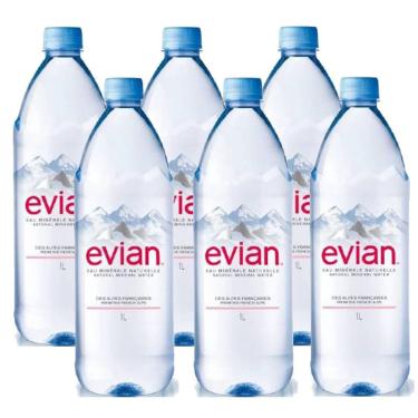 Imagem de Água Mineral Evian Sem Gás 1 Lt 06 Unidades
