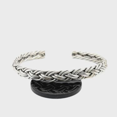 Imagem de Bracelete Prata De Lei 925 Bali Trança Dupla 26853