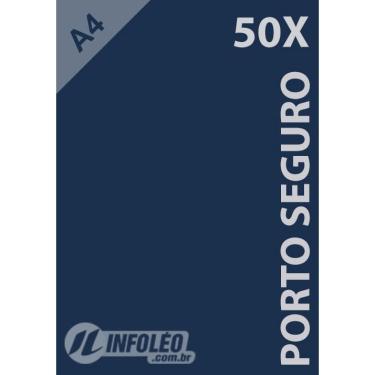 Imagem de 50 Folhas Papel Color Plus Porto Seguro (Azul Marinho) A4 180g