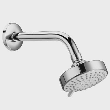 Imagem de Chuveiro com Tubo Parede Redonda 10cm 3 Jatos Stella Cromado