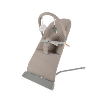 Imagem de Baby Bouncer Seat Nuby Portable com música de 0 a 6 meses bege