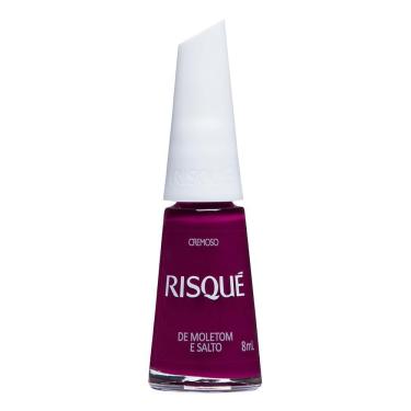 Imagem de Esmalte Risqué Vinho Cremoso de Moletom e Salto 8ml