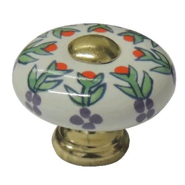Imagem de Puxador Para Móveis em Cerâmica Flores IL7032 il