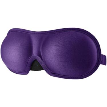 Imagem de Máscara De Olho 3d Máscara De Dormir Eyeshade Cover Shade Eye Patch Mulheres Homens Macio Portátil Venda Viagem Eyepatch Roxo