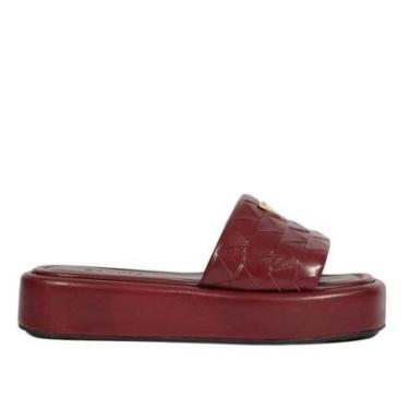 Imagem de Sandália Papete Slide Couro  Schutz Feminina-Feminino