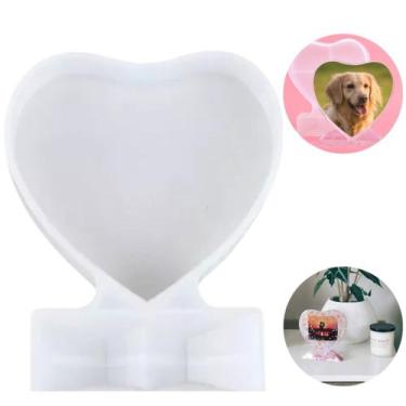 Imagem de Moldura De Foto Diy Molde De Resina Coração Amor Grande - Ronzan