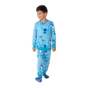 Imagem de Pijama Manga Longa Ultra Visco Menino Stitch - Puket, 2