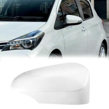 Imagem de Tampa do espelho retrovisor tampa do espelho de porta para Toyota Yaris 2012-2019 branco (lado esquerdo (motorista)