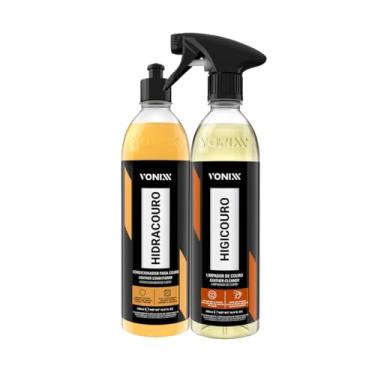 Imagem de Kit Hidracouro e Higicouro, Condicionador e Limpador para Couro Automotivo, 500ml