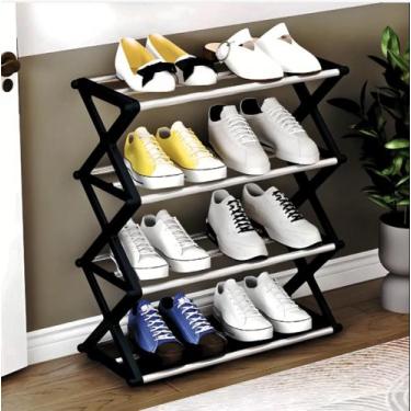 Imagem de Sapateira Sanfonada 4 Níveis Organizadora de Calçados - DOTZEN STORE