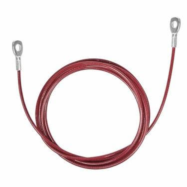 Imagem de AIKESIWAY Cabos de substituição para academia em casa, cabo de polia de fitness, cabo de substituição para máquina de peso - Corda de aço resistente de 5 mm (0,2 polegadas) para cabo de academia em