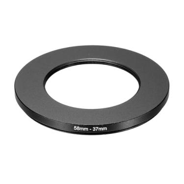 Imagem de PATIKIL Adaptador de anel descendente de 58 mm a 37 mm, anéis de filtro para lente de câmera filtros de anel de metal digital para lentes ND IR DSLR, preto