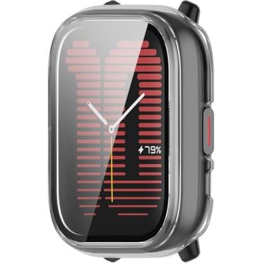 Imagem de NSmart - Capa Case Bumper de proteção compatível com Amaz fit Active (Transparente, Active)