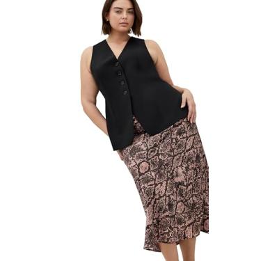 Imagem de City Chic Saia feminina plus size - estampa Kyra, Cobra, 52