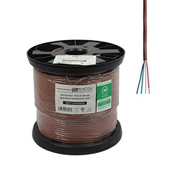 Imagem de Syston Cable Technology Cabo De Controle Aquecimento Hvac Para Campainha Com Termostato 18/4, Condutores 100% Cobre Sólido, Classificação Elevação Cl3R/Ft4/Cmr, Listado Pela Ul/Etl, Resistente A Uv