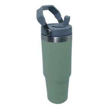 Imagem de Garrafa Térmica 900ml Bebidas Quentes E Geladas Inox Fitness PRETO - b