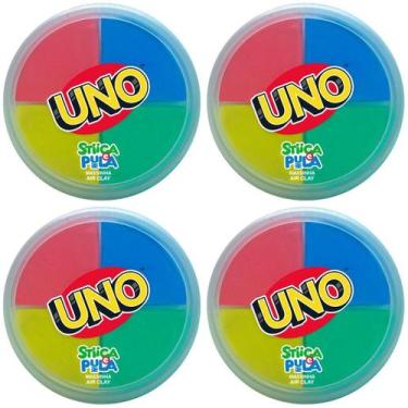 Imagem de 4X Stiica E Pula Massinha Air Clay 20G Uno - Doce Brinquedo