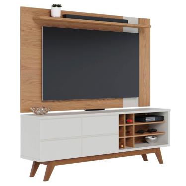 Imagem de Rack Para Sala Norena Com Painel Para Tv 70 Pol. Amélie C05 Freijó-off White Matte - Mpozenato