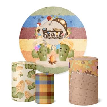 Imagem de Trio Capas Cilindro + Painel Redondo Festa Junina (K1FJN048)