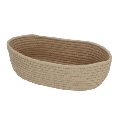 Imagem de Cesta de armazenamento de corda tecida, organizador de mesa para lanches e cosméticos, adequado para entrada e mesa (G)