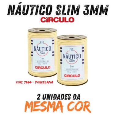 Imagem de Fio náutico slim 3mm circulo 400g kit com 02 un, 7684 - PORCELANA