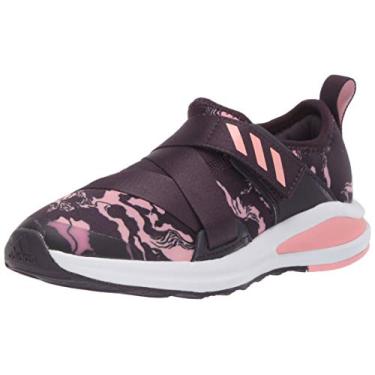 Imagem de adidas Tênis de corrida infantil FortaRun Cloudfoam, Roxo/Rosa Glória/Branco, 18