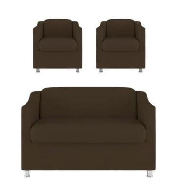 Imagem de Namoradeira + 2 Polt. Bia P/ Sala de Estar Consultório Clinica Hospita