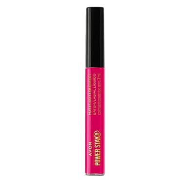 Imagem de Batom Líquido Matte Glitter Effect Avon Power Stay 16h (Magenta Reluzente)