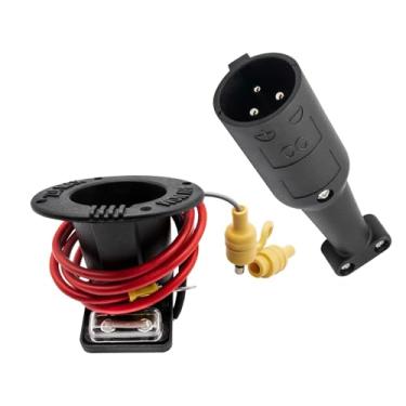 Imagem de Panglong Porta De Carregamento Para Carrinho Golfe Com Cabo E Plugue Carro - Tomada Carregador, Adequado Carrinhos Elétricos Ds 48 V 2004 A 2013, Oem Nº 101828901, 101802101