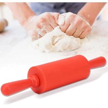 Imagem de Rolo de Massa de Silicone Antiaderente 30,7X4,5CM Massa Pizza Pães Pão Padaria