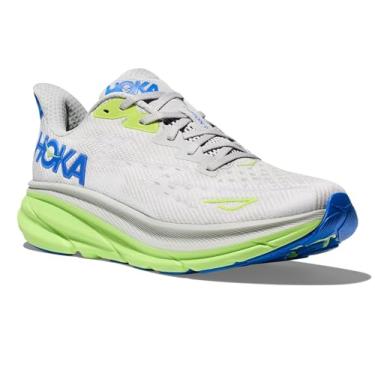 Imagem de HOKA Tênis masculino Clifton 9, Poeira estelar/cobalto elétrico, 10.5 Wide