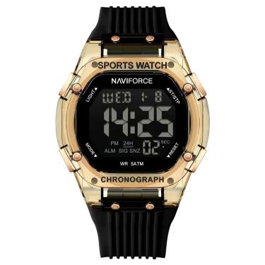 Imagem de Relógio digital esportivo luminoso pulseira de silicone  50M à prova d`água