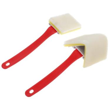 Imagem de LALAFINA 2 Peças De Ferramenta De Pintura De Bordas Paredes E Tetos Pincel Triangular Acabamento De Cantos Pincel De Parede Suprimentos De Pintura