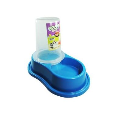 Imagem de Comedouro e Bebedouro Automático Antiformiga para Cães e Gatos, 900ml, Azul, 22cm x 19cm x 30cm