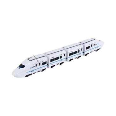 Imagem de Crianças DIY Trem De Trilho De Alta Velocidade Brinquedo Elétrico Som 