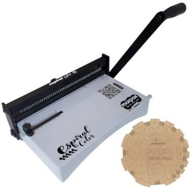 Imagem de Encadernadora Espiral Color Preta Manual A4 Marpax 10Fls