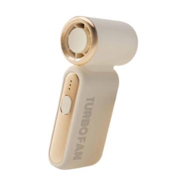 Imagem de predolo Ventilador de mão com velocidade ajustável USB Ventilador de resfriamento portátil para caminhadas em ambientes internos e externos, Bege